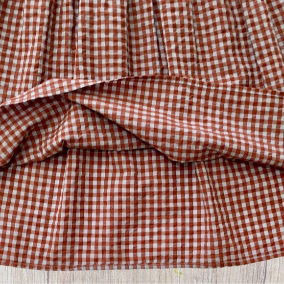 Madewell Easy Gingham Seersucker Cotton Dress Size 8 - Picture 10 of 14